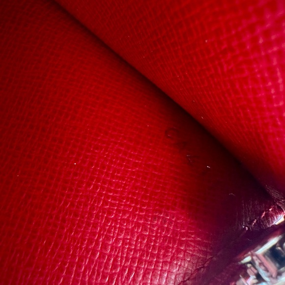 NEW LOUIS VUITTON RED EPI LEATHER CROSSBODY CLUTCH WALLET - Picture 5 of 5
